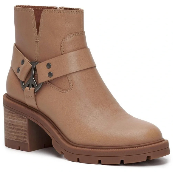 LUCKY BRAND Soxton Womens Leather Pull On Booties Size 8.5M - Picture 1 of 10